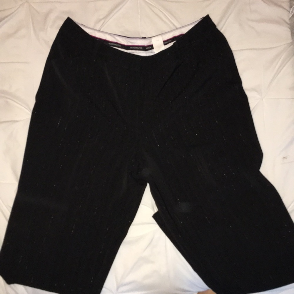 Worthington Striped Black Pants Sized 12